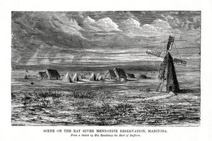 La riserva mennonita del fiume Rat, Manitoba, Canada, fine XIX secolo