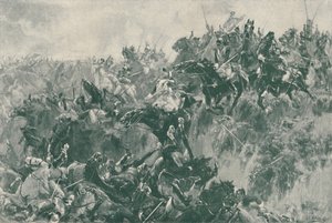 Il burrone a Waterloo, 1815, 1896 da Unbekannt