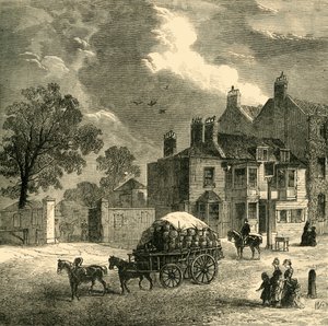 The Red Cow Inn, Hammersmith, c1878 da Unbekannt