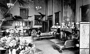 La sala dei disegni rossi nella casa del presidente, Palazzo di Westminster, Londra, c1905
