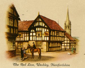 Il Leone Rosso, Weobley, Herefordshire da Unbekannt