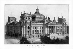 Il Reichstag alla fine del 19° secolo, 1900 da Unbekannt