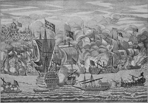 Il soccorso di Gibilterra, c1710 da Unbekannt