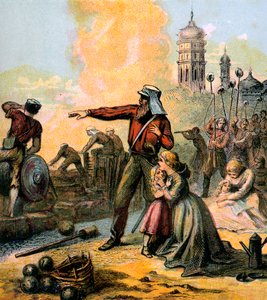 Il Soccorso di Lucknow, 1857 c1850s da Unbekannt