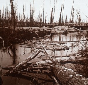 Il fiume Ailette, nord della Francia, c1914-c1918 da Unbekannt