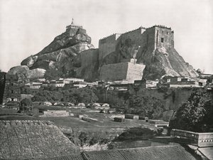 La Roccia vista da nord, Trichinopoly, India da Unbekannt