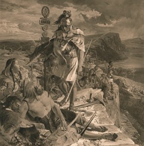 I romani fanno costruire un muro per la protezione del sud, 1905 da Unbekannt