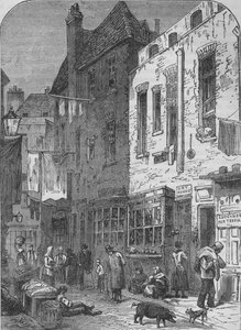 Il Rookery di St Giles, Londra, 1850 1878 da Unbekannt