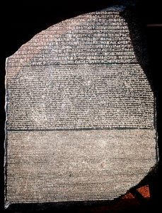 La Stele di Rosetta, 196 a.C. da Unbekannt