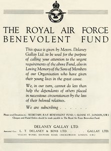 Il Fondo di Beneficenza della Royal Air Force, 1941 da Unbekannt