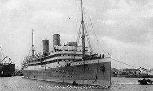 Il Royal Edward entra nel molo di Avonmouth, XX secolo
