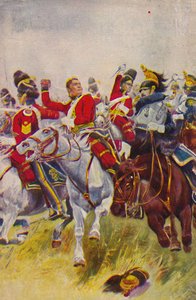 I Royal Scots Greys. La carica dei Greys a Waterloo, 1815, 1939 da Unbekannt