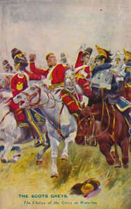 I Royal Scots Greys. La carica dei Greys a Waterloo, 1815, 1939 da Unbekannt