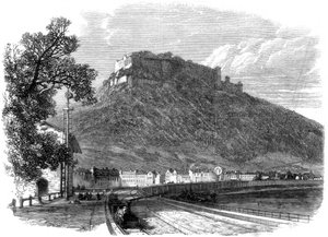 La fortezza sassone di Konigstein, sul fiume Elba, vicino a Dresda, Germania, 1866