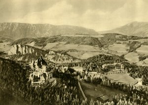 Lo Schneeberg e la catena montuosa del Rax, Semmering, Bassa Austria, c1935 da Unbekannt