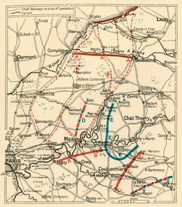 La seconda fase della Grande Ritirata...1914, c1920 da Unbekannt