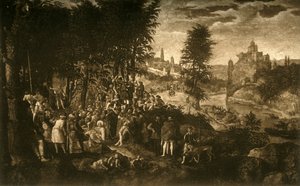 Il sermone di San Giovanni Battista, c1550, 1903 da Unbekannt
