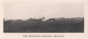 Il campo di cricket di Shanghai, Cina, 1912