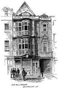 Il pub Sir Paul Pindar, Bishopsgate Street, Londra, 1887 da Unbekannt