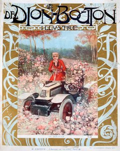 La sbandata, illustrazione dalla rivista Le De Dion-Bouton, 1909