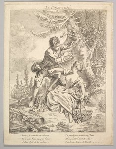 Il pastore astuto, XVIII secolo da Unbekannt