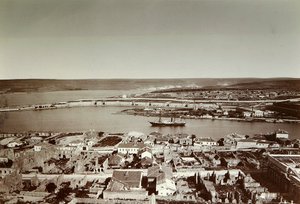 La baia sud e Capo Paolo, Sebastopoli, Crimea, 1850s da Unbekannt