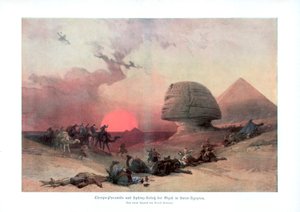 La Sfinge a Giza, Egitto, 1840s, 1900 da Unbekannt