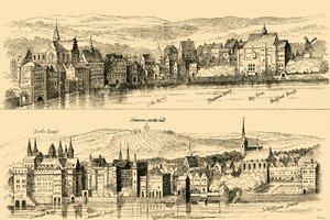 The Strand dal Tamigi, XVI secolo, 1881 da Unbekannt