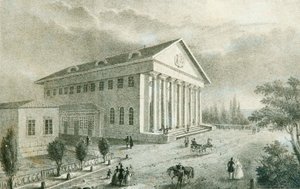 Il Teatro Estivo nel Parco Petrovsky, Mosca, Russia, 1840 da Unbekannt