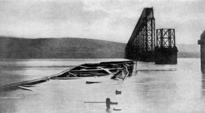 Il disastro del ponte Tay, Scozia, 28 dicembre 1879 da Unbekannt