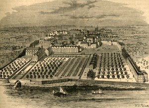 Il Tempio nel 1671. Da una vecchia vista a volo d