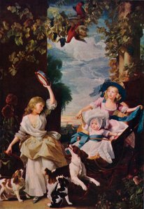 Le tre figlie più giovani di Giorgio III, 1785 da Unbekannt