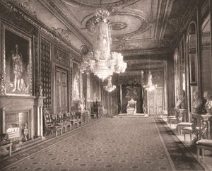 La sala del trono, Castello di Windsor, Berkshire, 1894 da Unbekannt