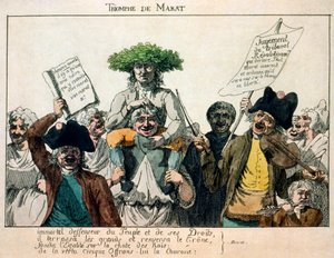 Il trionfo di Marat, 1793 da Unbekannt