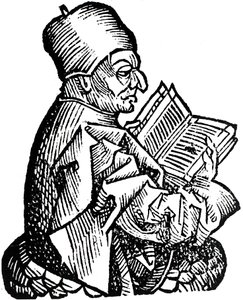 Il Venerabile Beda c673-735, teologo, studioso e storico anglosassone, 1493 da Unbekannt