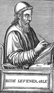 Il Venerabile Beda c673-735, teologo, studioso e storico anglosassone, c1584