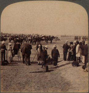 Il Viceré Lord Curzon e Lord Kitchener alla Grande Rassegna del Durbar, Delhi, India, 1903 da Unbekannt