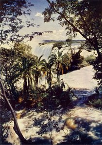Le cascate Vittoria in Rhodesia del Sud, c1948
