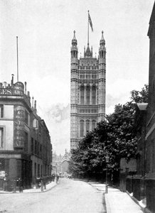 La Torre Vittoria, Palazzo di Westminster, Londra, c1905 da Unbekannt