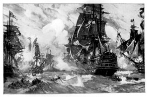 La Vittoria nella Battaglia di Trafalgar, XIX secolo da Unbekannt