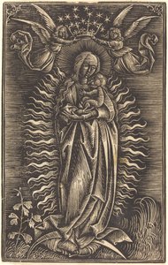 La Vergine incoronata da due angeli da Unbekannt