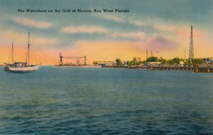 Il lungomare sul Golfo del Messico, Key West, Florida, c. 1940 da Unbekannt