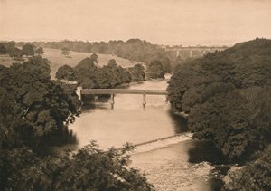 La diga sotto Barnard Castle, 1902 da Unbekannt