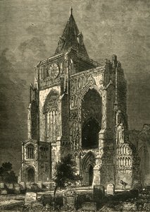 La facciata ovest, Abbazia di Crowland