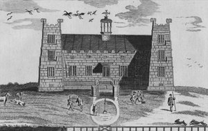 Il prospetto ovest del castello di Lumley, c1767