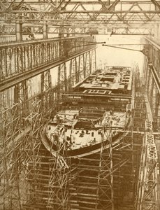 Il Transatlantico Doric della White Star Line in Costruzione da Unbekannt