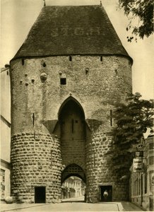 La Wiener Tor, Hainburg an der Donau, Bassa Austria, c1935