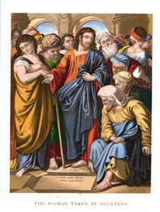 La donna sorpresa in adulterio, c1860