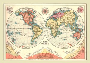Il mondo in emisferi, 1902 da Unbekannt