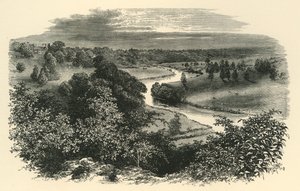 Il Wye, dal Castello di Goodrich, c1890